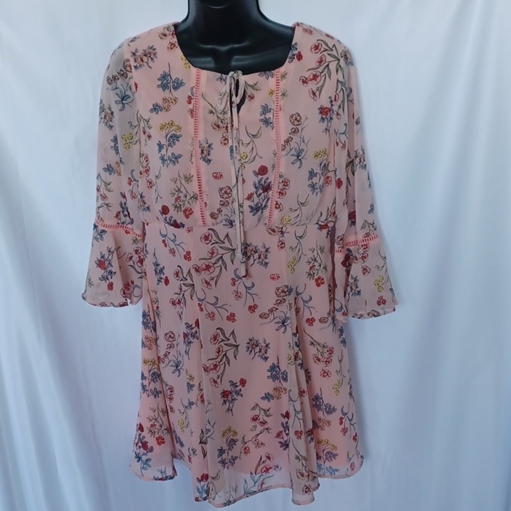 Disney Beauty and the Beast Floral Boho Dress, Size Medium